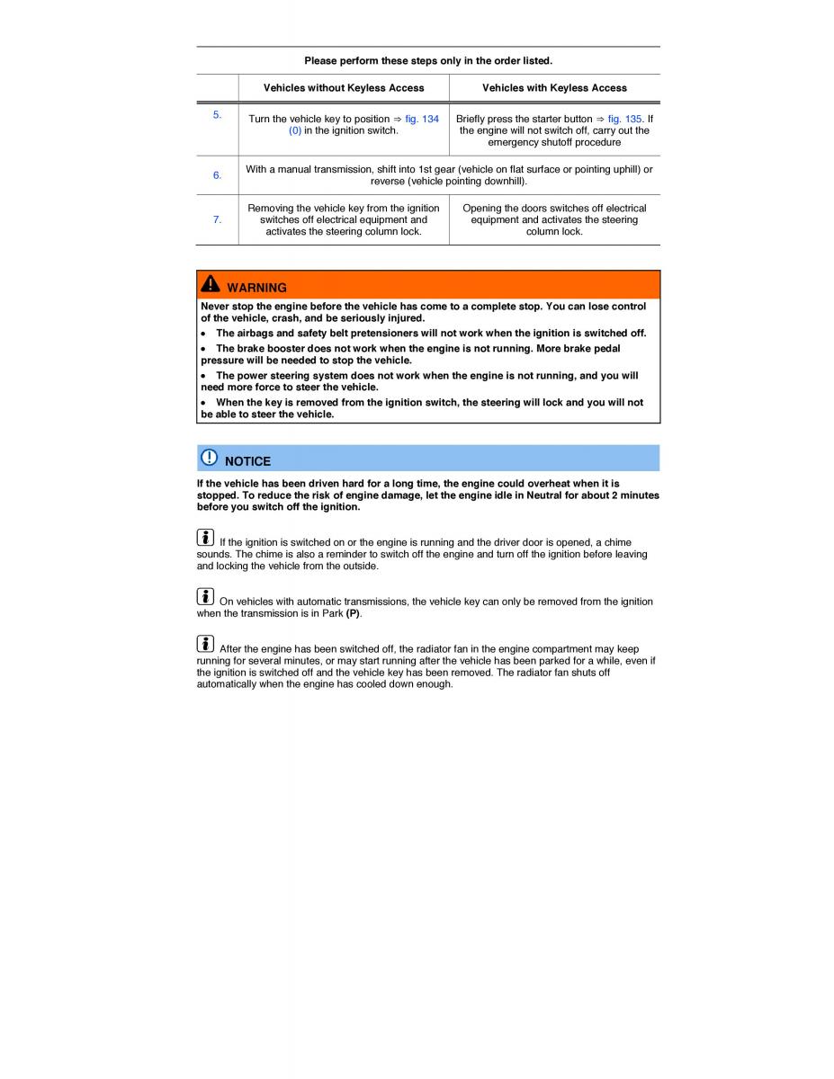 VW Tiguan owners manual / page 221