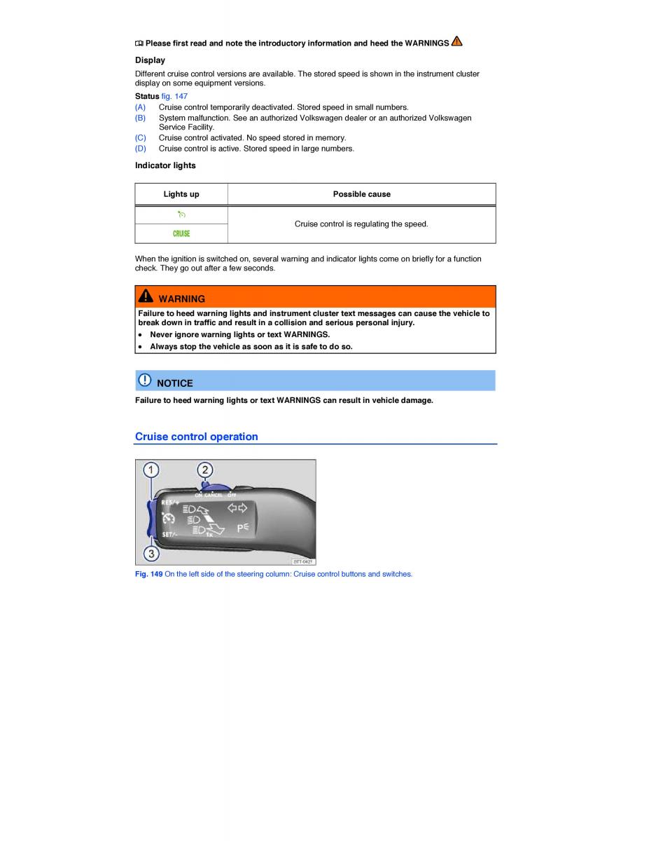 VW Tiguan owners manual / page 256