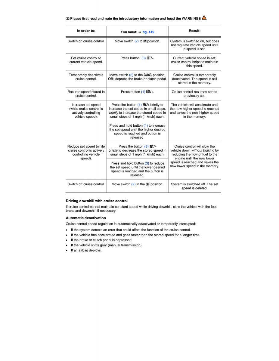 VW Tiguan owners manual / page 257