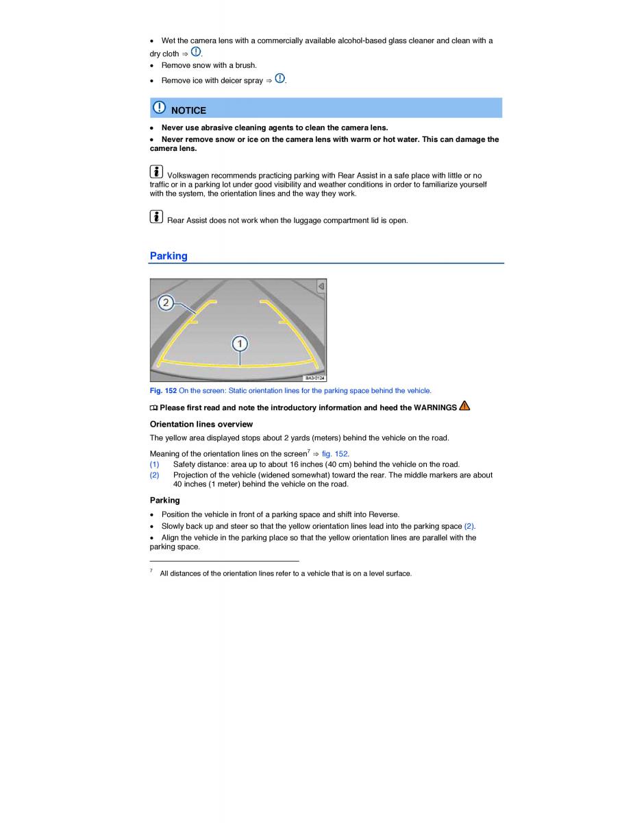 VW Tiguan owners manual / page 261