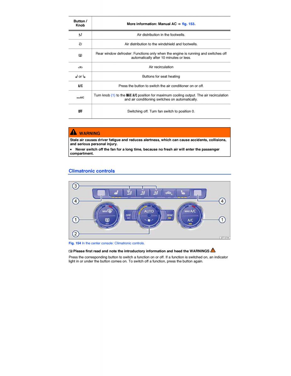 VW Tiguan owners manual / page 265