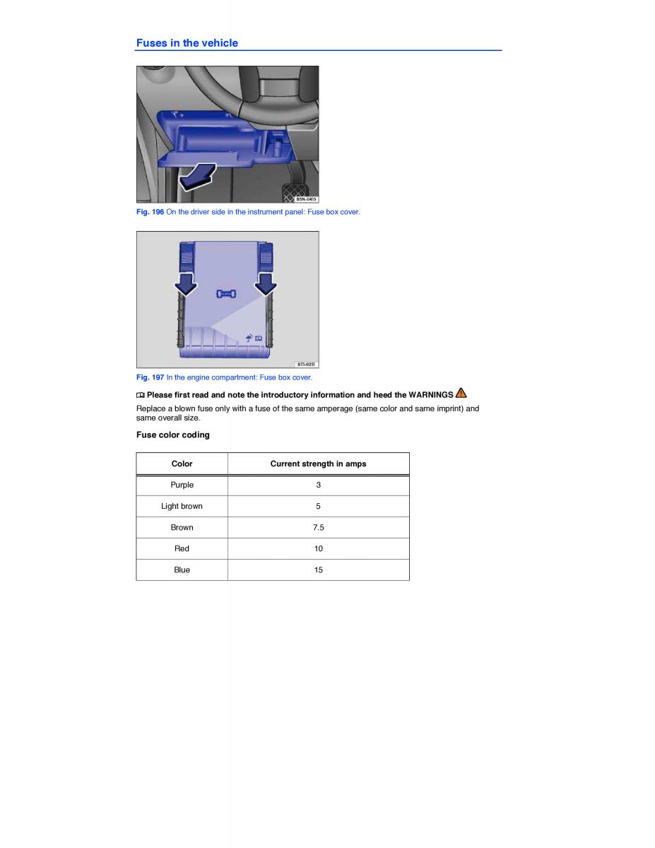 VW Tiguan owners manual / page 390