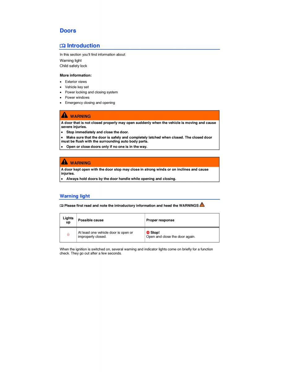 VW Tiguan owners manual / page 52