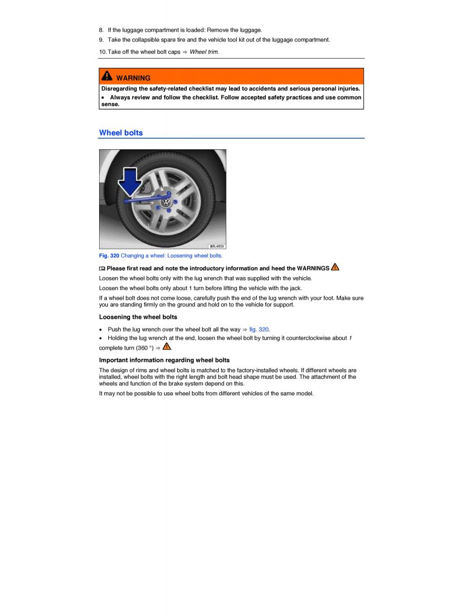 VW Touareg II 2 owners manual / page 546