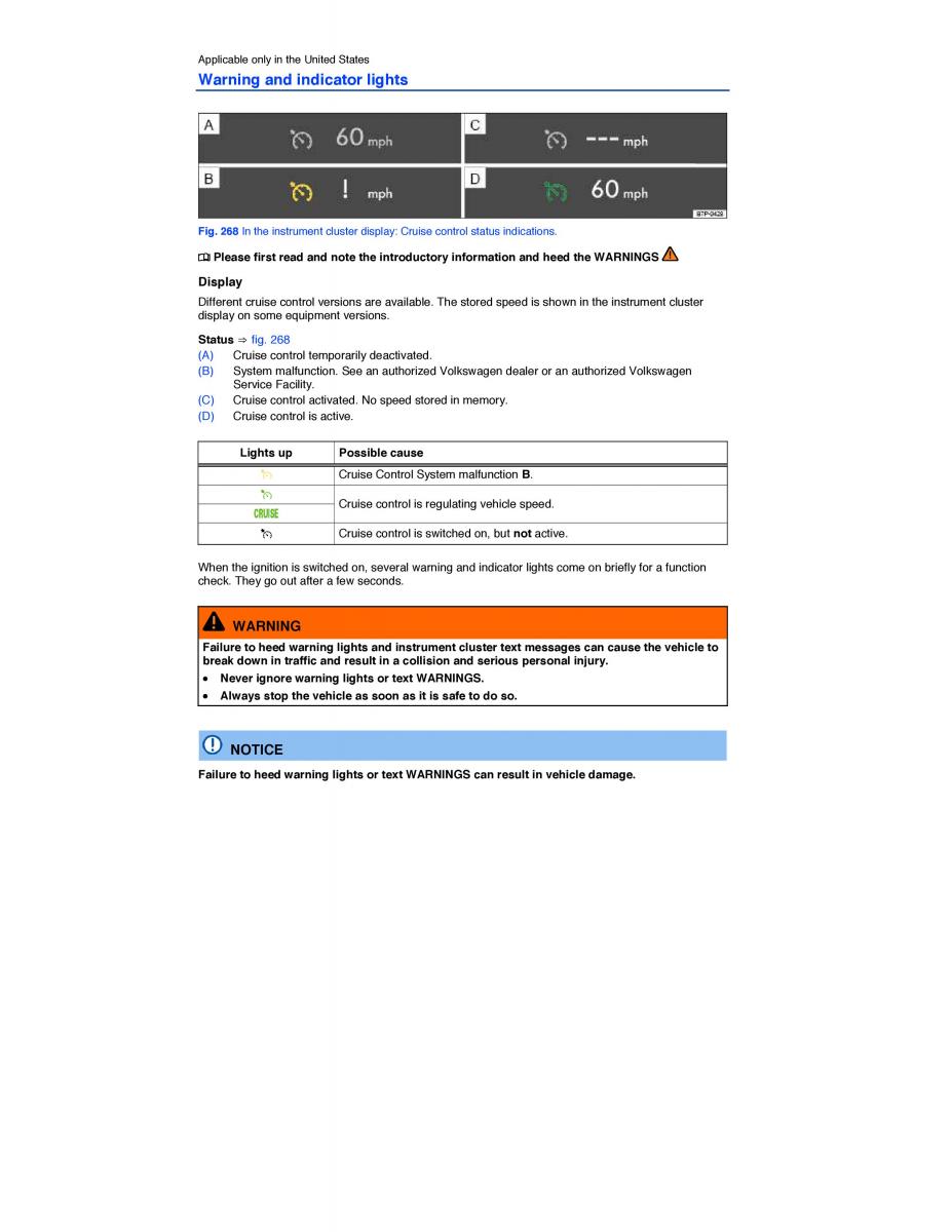 VW Touareg II 2 owners manual / page 595