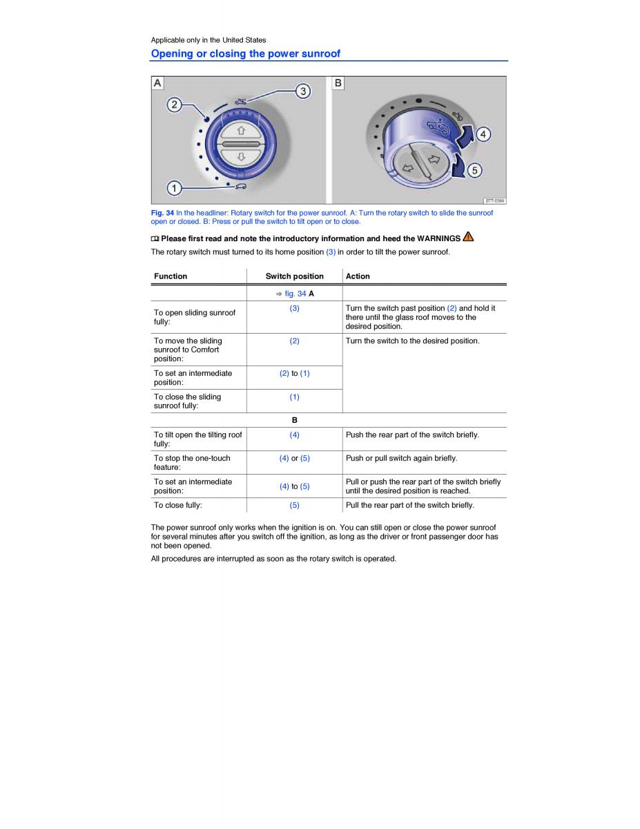 VW Touareg II 2 owners manual / page 60