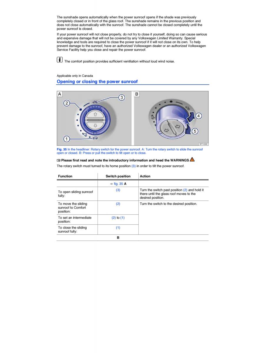 VW Touareg II 2 owners manual / page 61