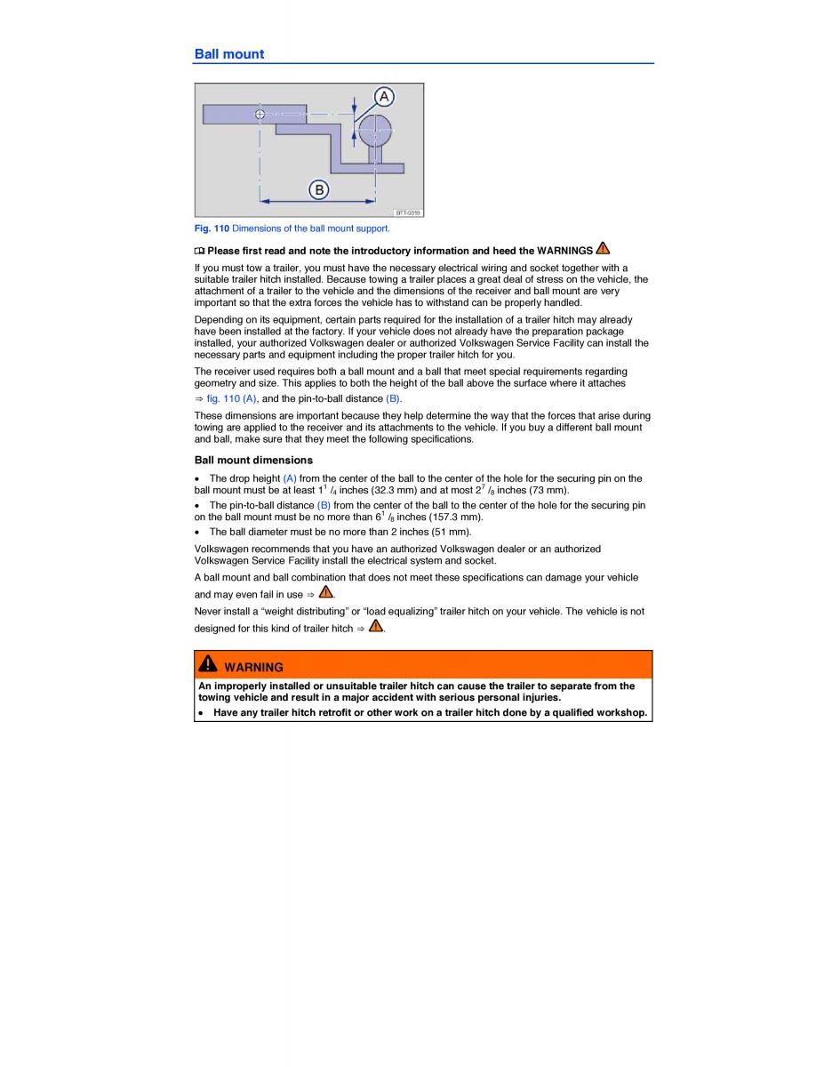 VW Touareg II 2 owners manual / page 162