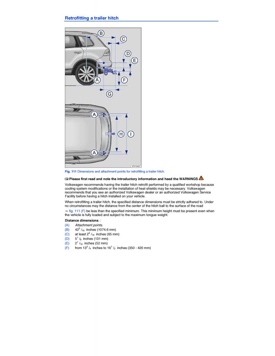 VW Touareg II 2 owners manual / page 164