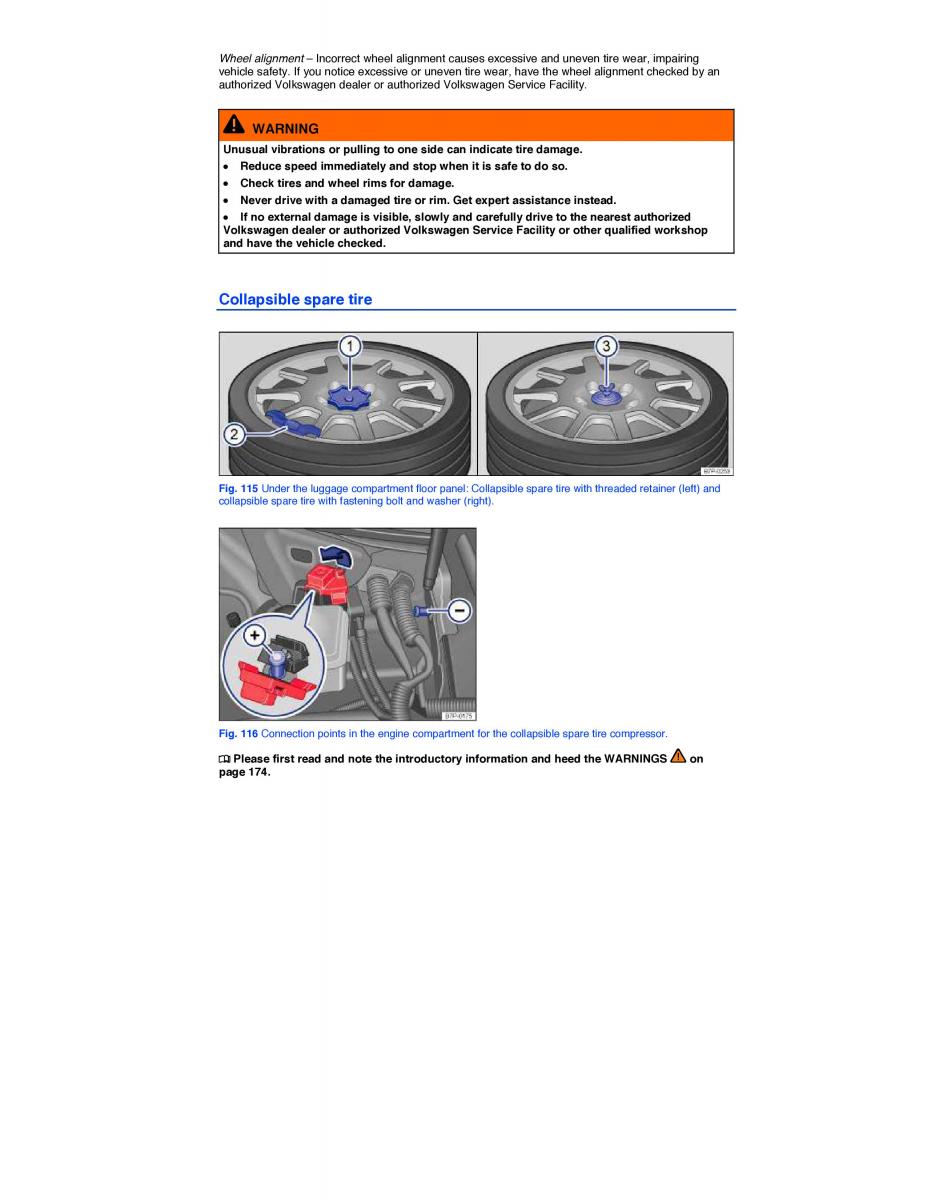 VW Touareg II 2 owners manual / page 178