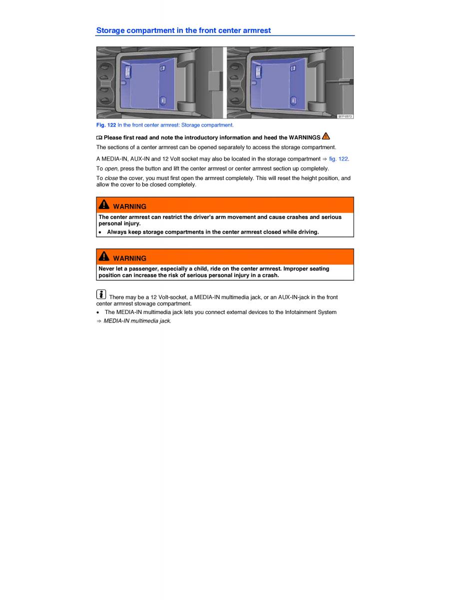 VW Touareg II 2 owners manual / page 205