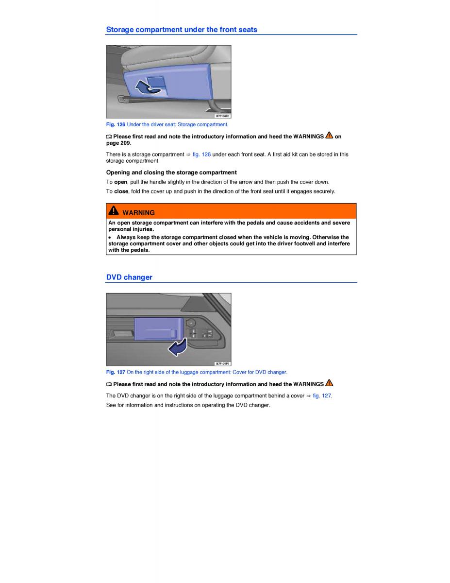 VW Touareg II 2 owners manual / page 208