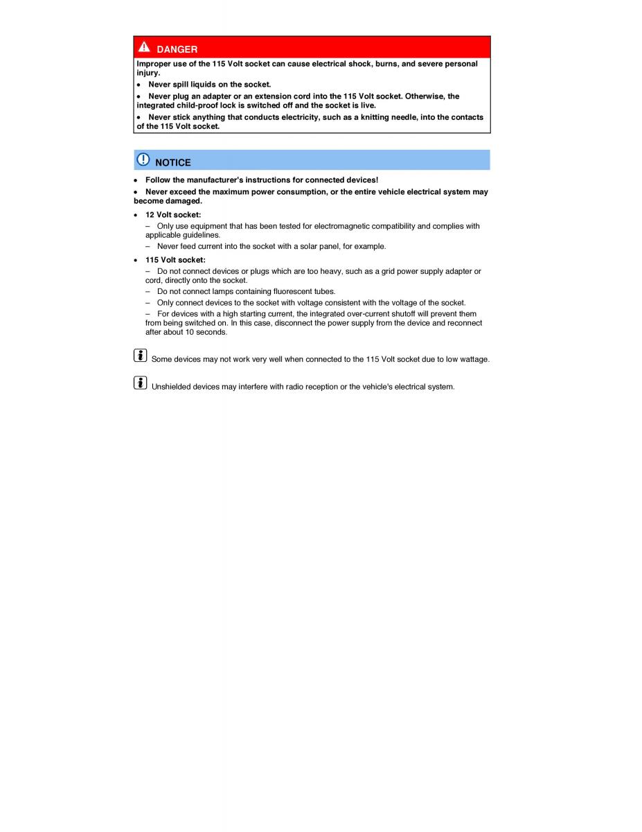 VW Touareg II 2 owners manual / page 215