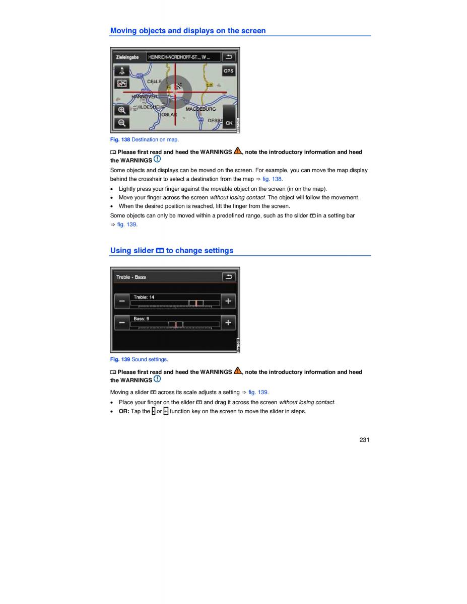 VW Touareg II 2 owners manual / page 224