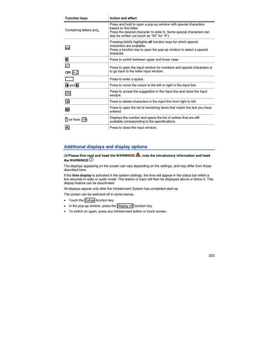 VW Touareg II 2 owners manual / page 226