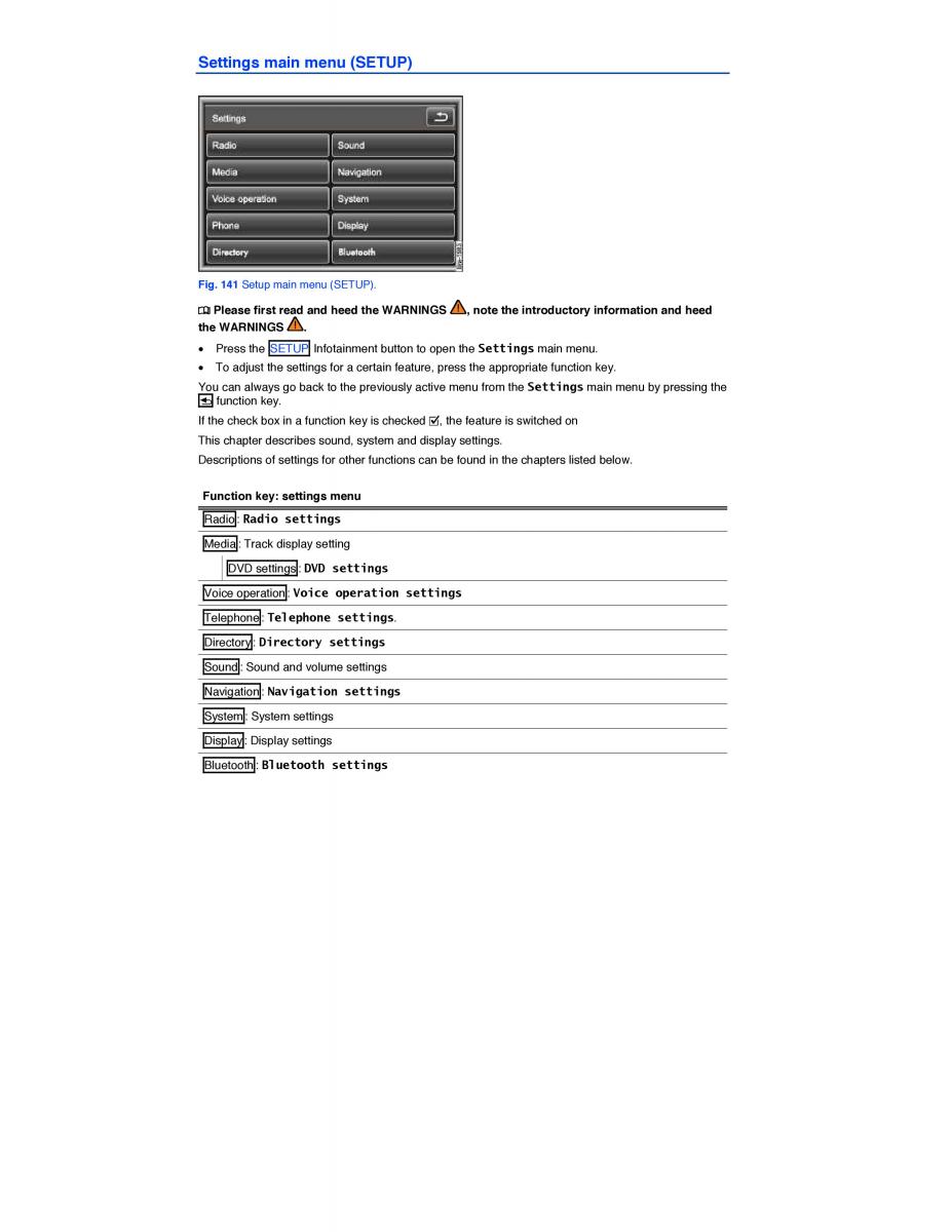 VW Touareg II 2 owners manual / page 231