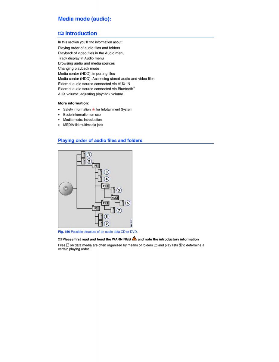 VW Touareg II 2 owners manual / page 259