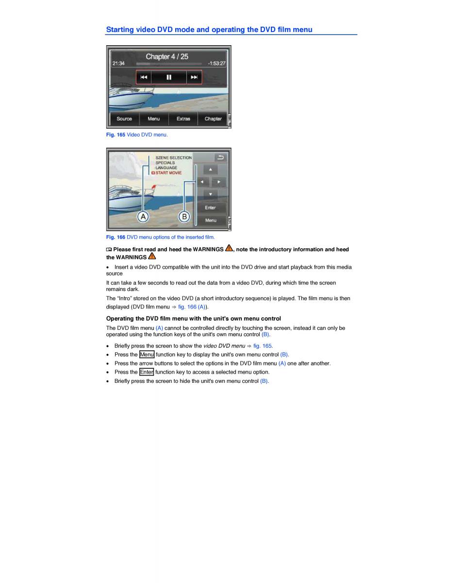 VW Touareg II 2 owners manual / page 274