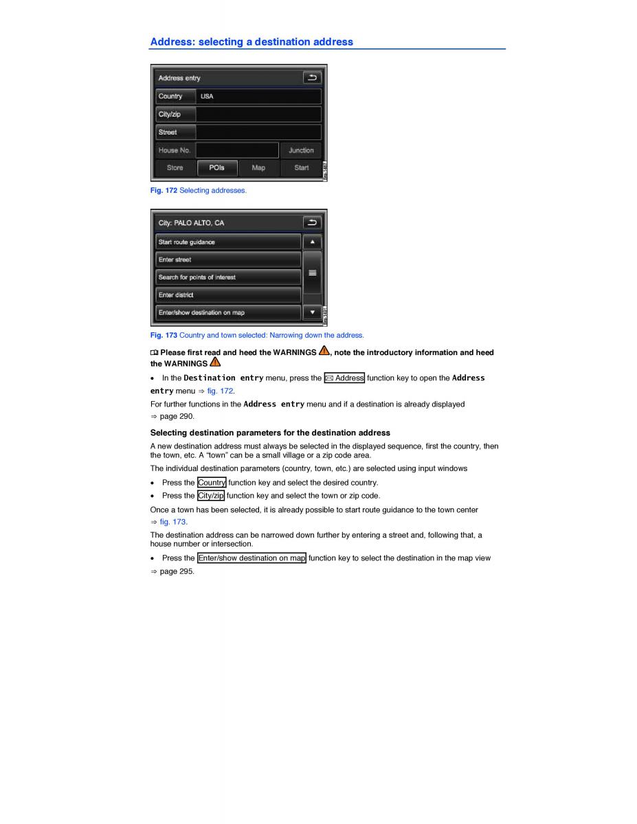 VW Touareg II 2 owners manual / page 282