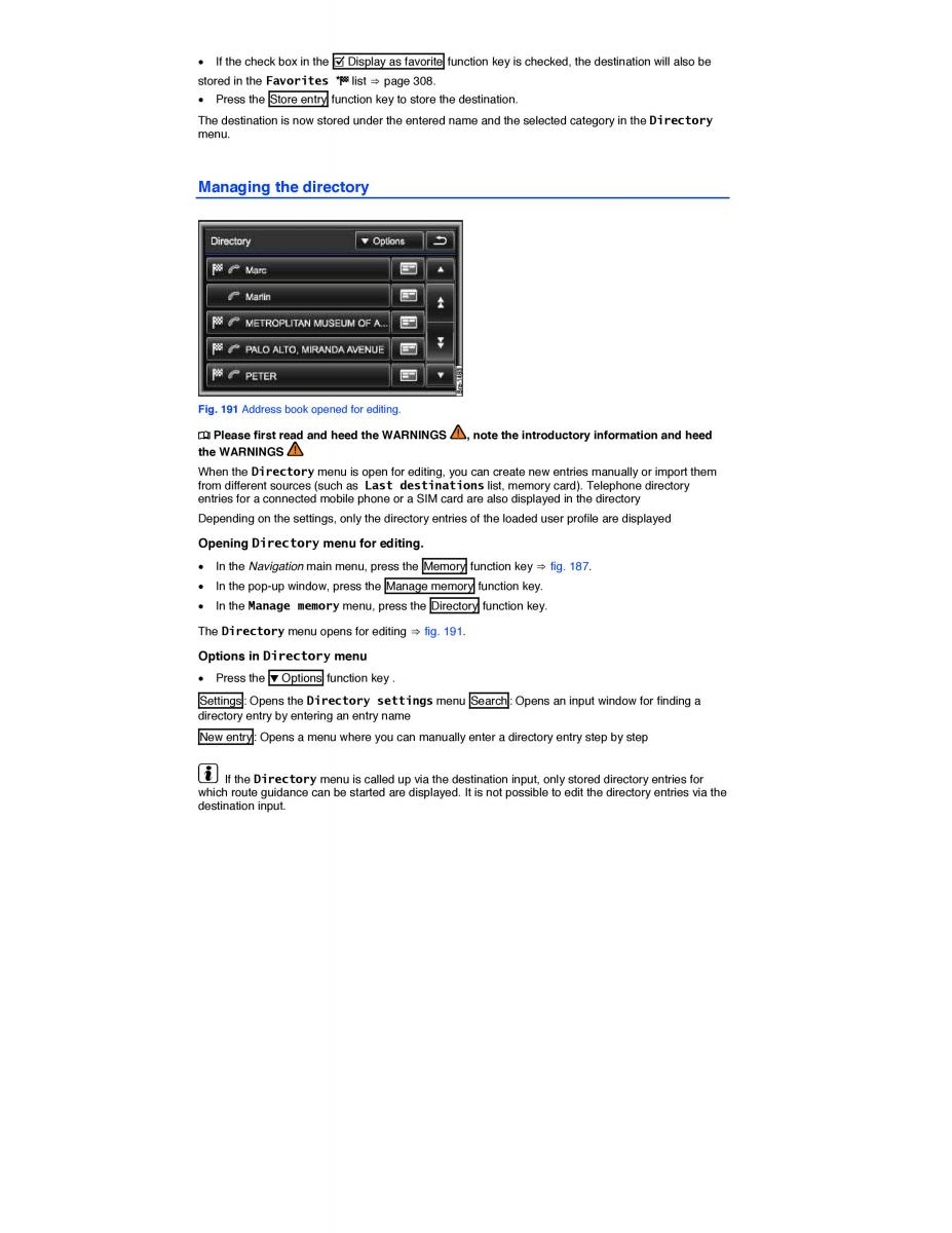 VW Touareg II 2 owners manual / page 297