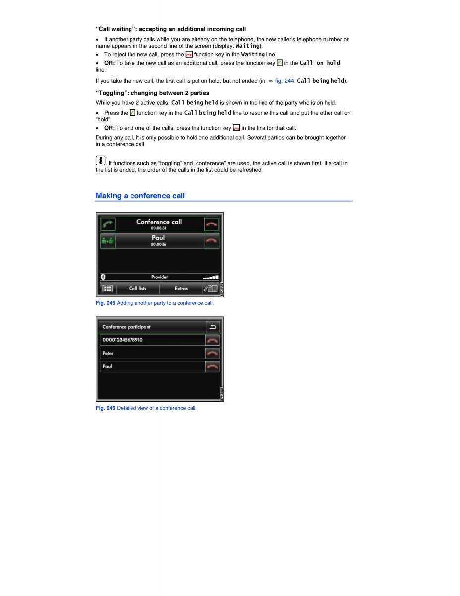 VW Touareg II 2 owners manual / page 361