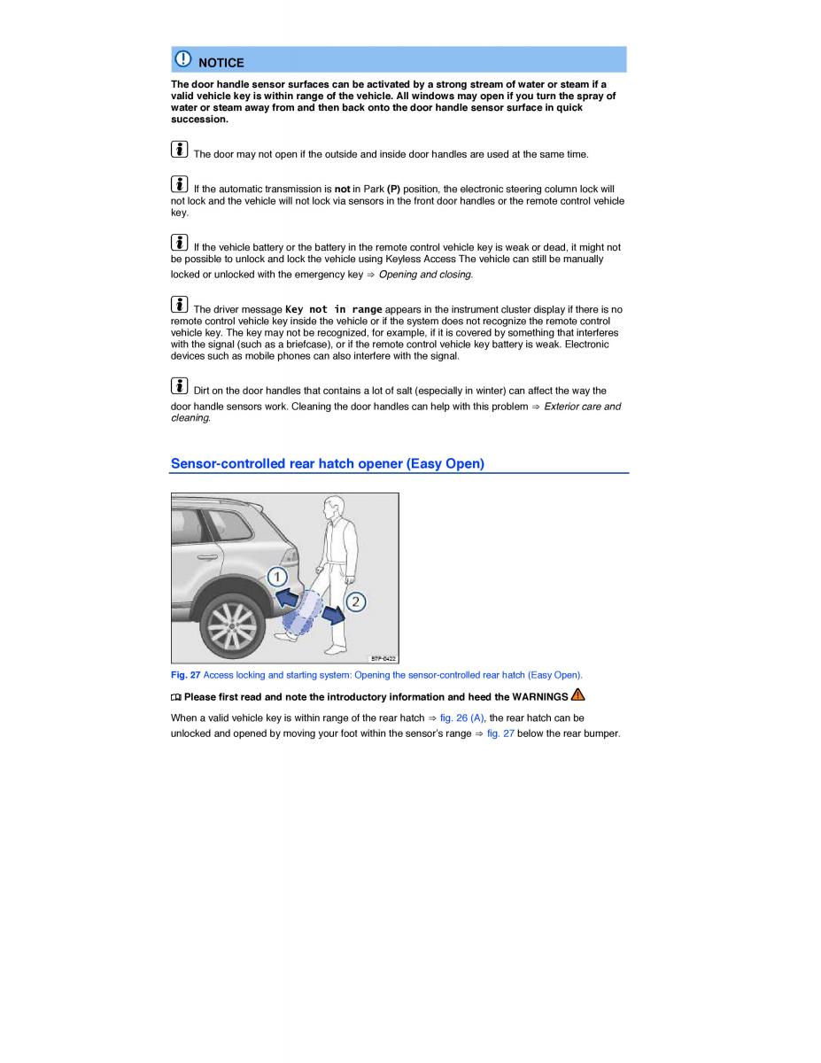 VW Touareg II 2 owners manual / page 45