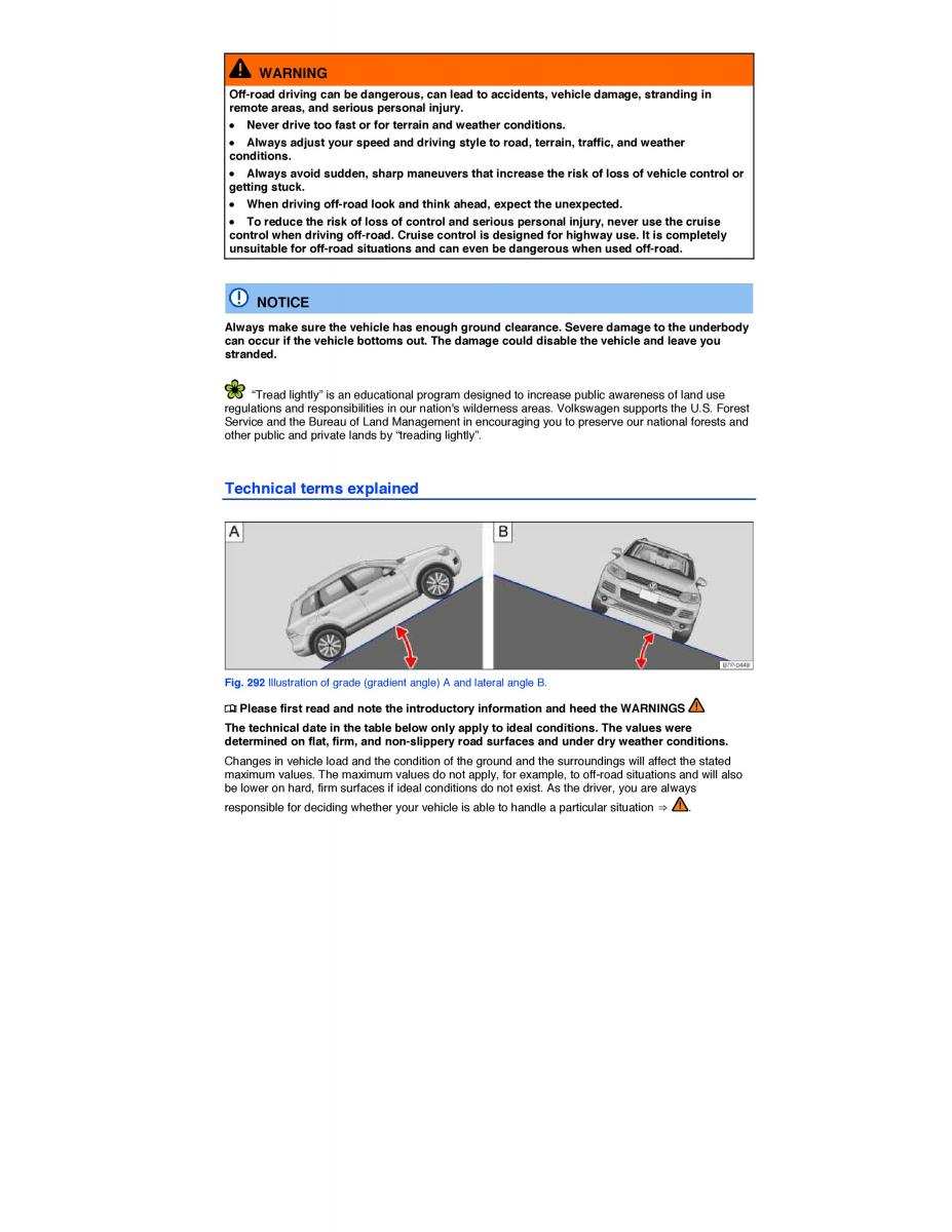 VW Touareg II 2 owners manual / page 450