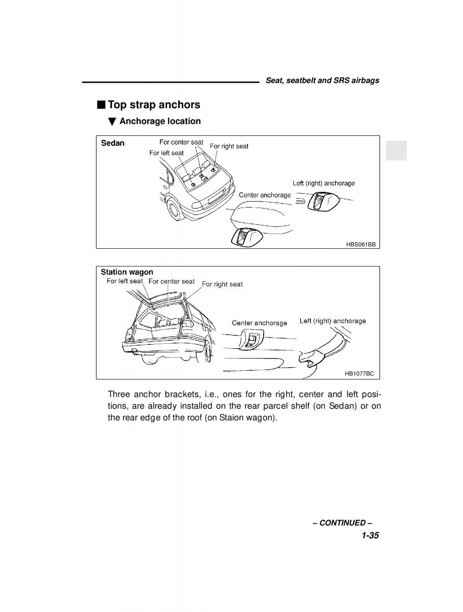 manual  Subaru Outback Legacy owners manual / page 55