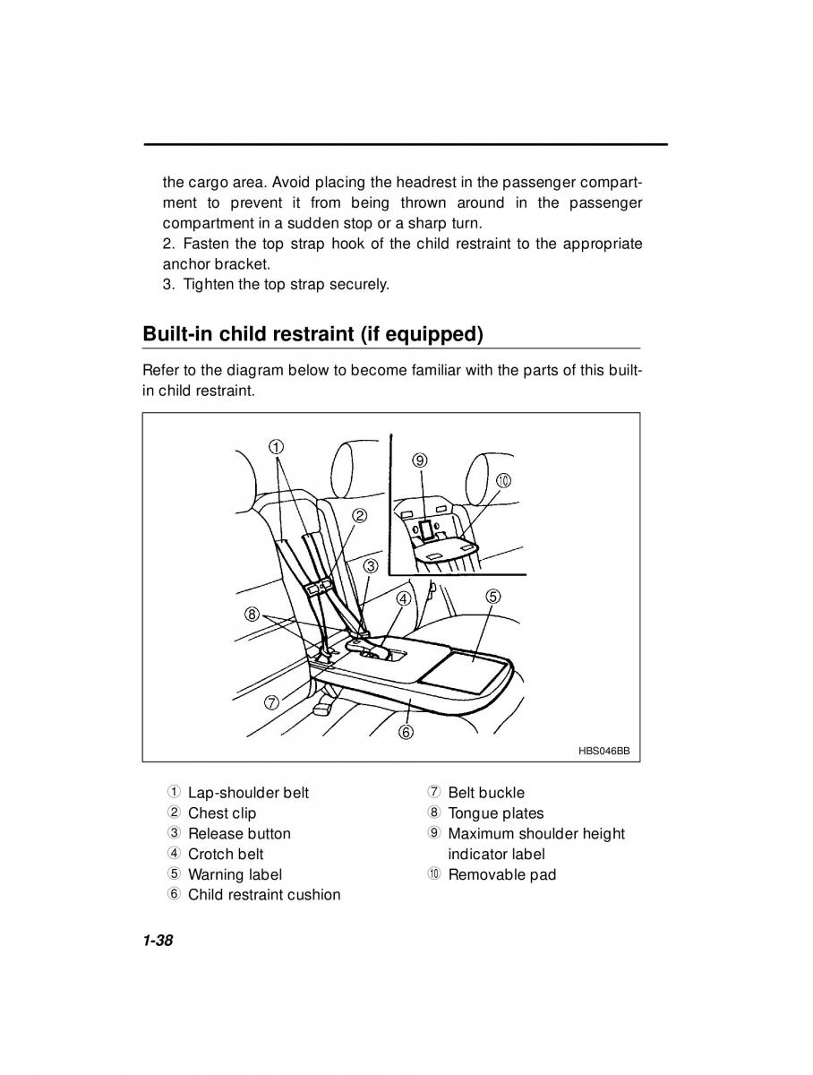 manual  Subaru Outback Legacy owners manual / page 58