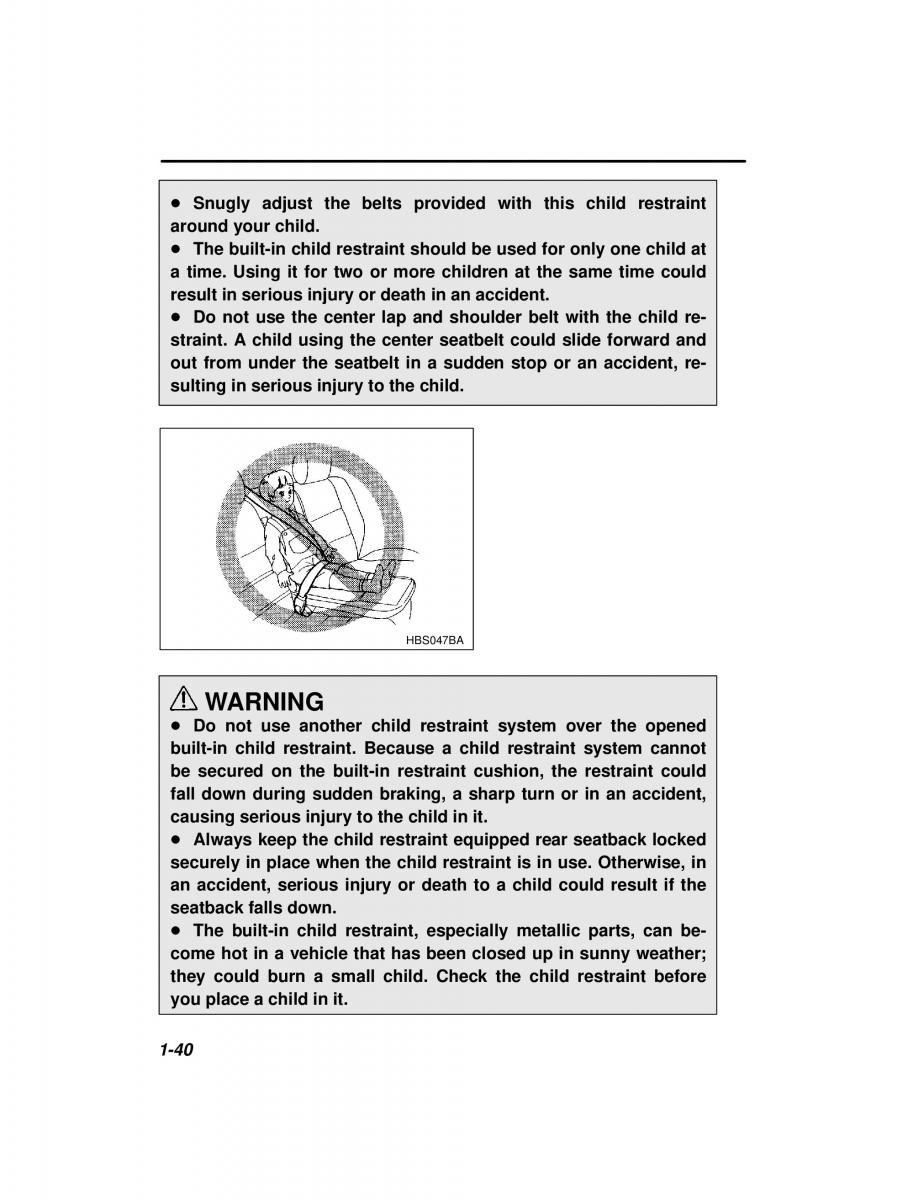 manual  Subaru Outback Legacy owners manual / page 60