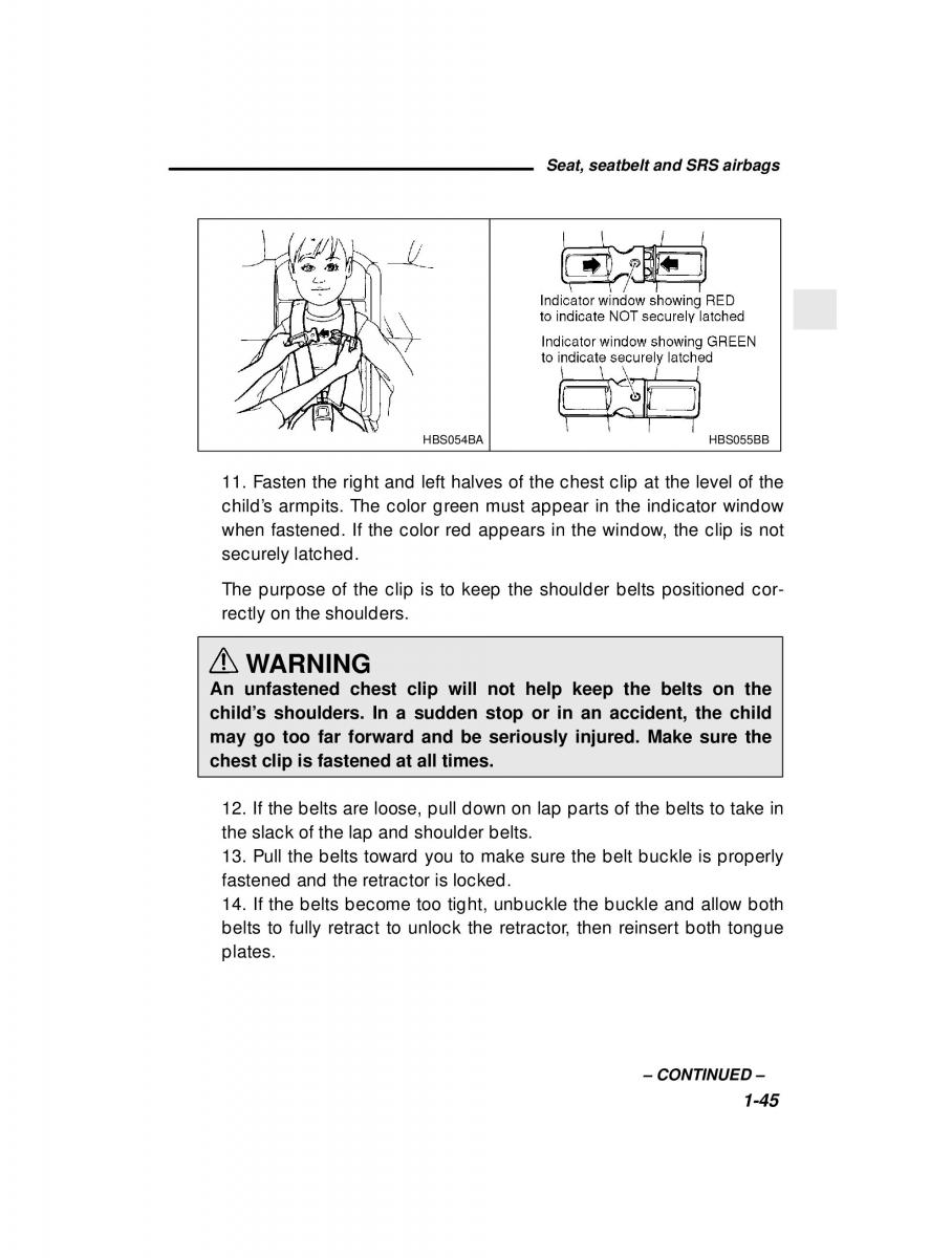 manual  Subaru Outback Legacy owners manual / page 65