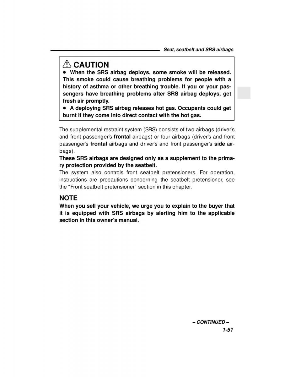 manual  Subaru Outback Legacy owners manual / page 71