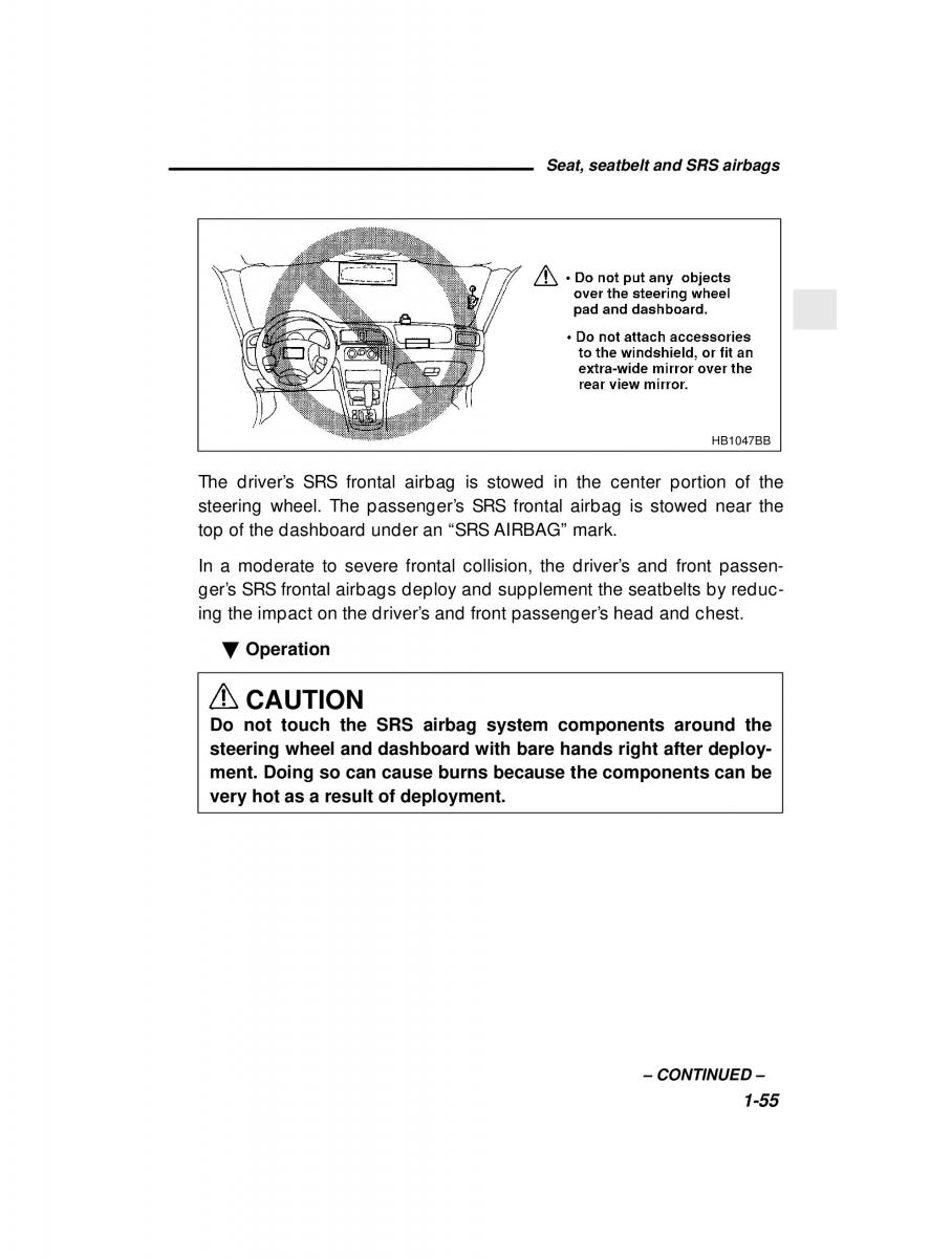 manual  Subaru Outback Legacy owners manual / page 75