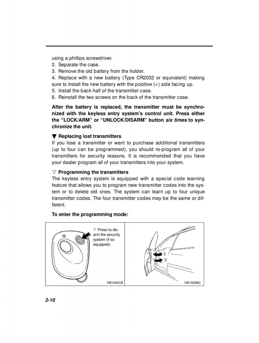 manual  Subaru Outback Legacy owners manual / page 100