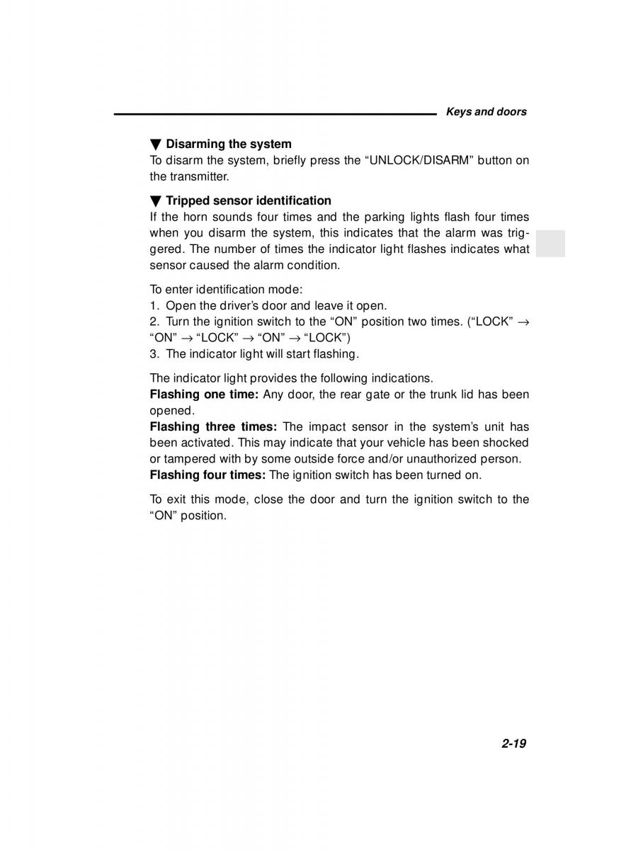 manual  Subaru Outback Legacy owners manual / page 109