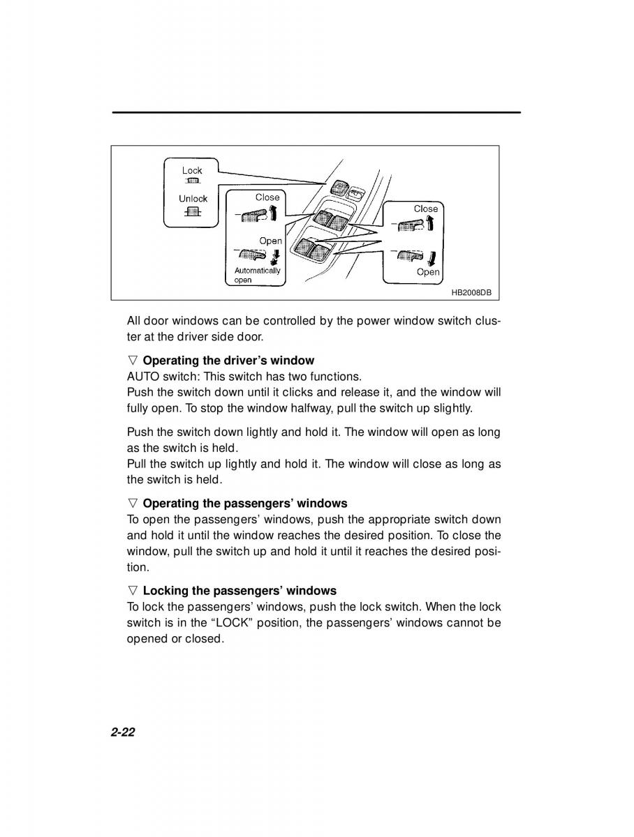 manual  Subaru Outback Legacy owners manual / page 112