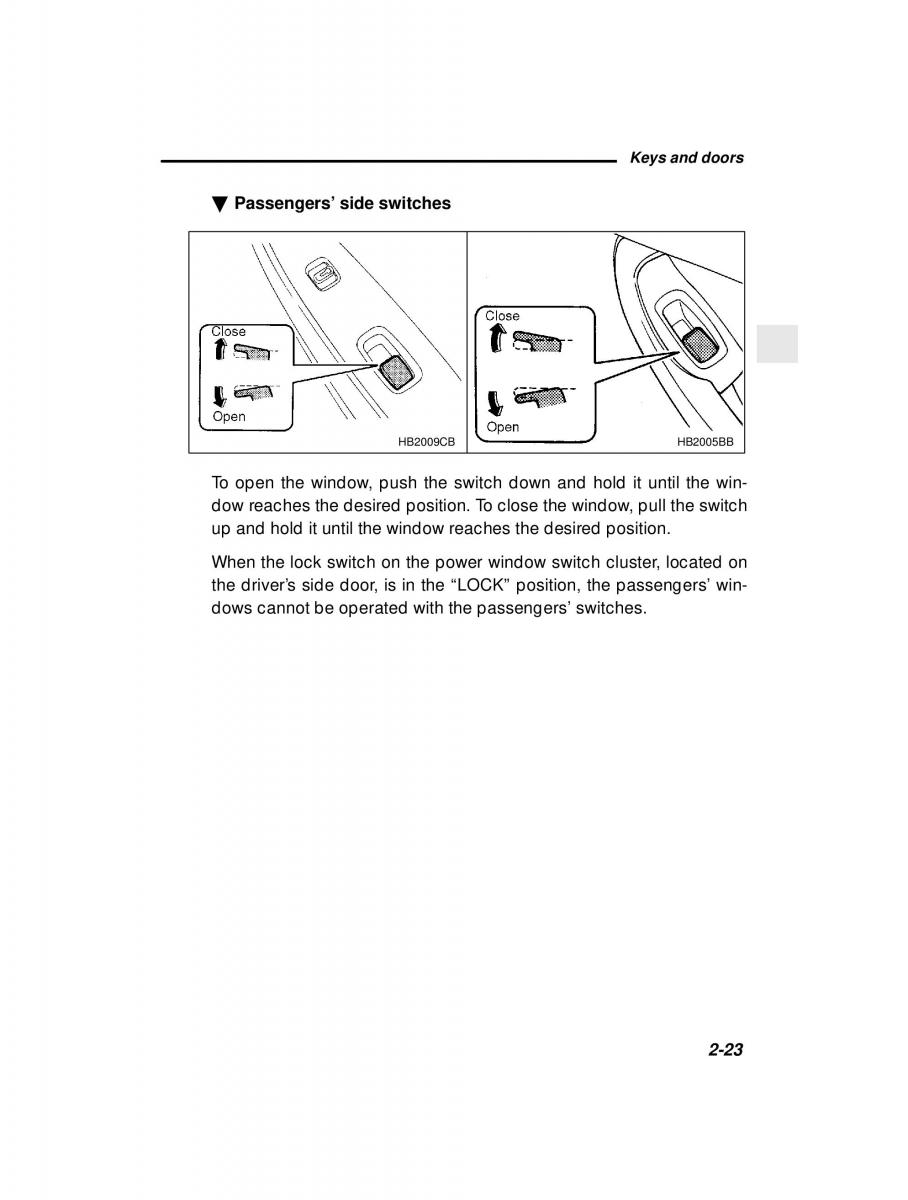 manual  Subaru Outback Legacy owners manual / page 113