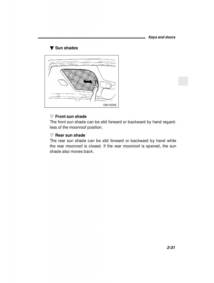 manual  Subaru Outback Legacy owners manual / page 121