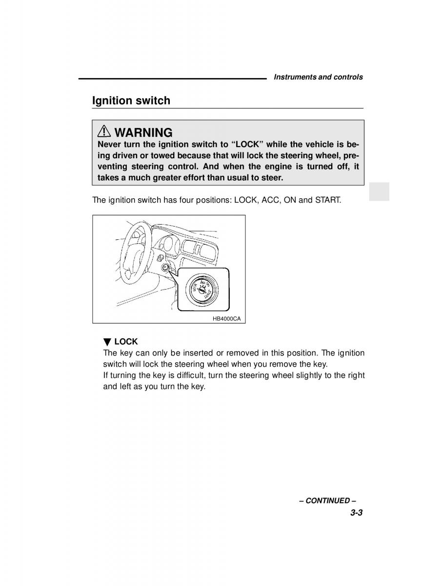 manual  Subaru Outback Legacy owners manual / page 124