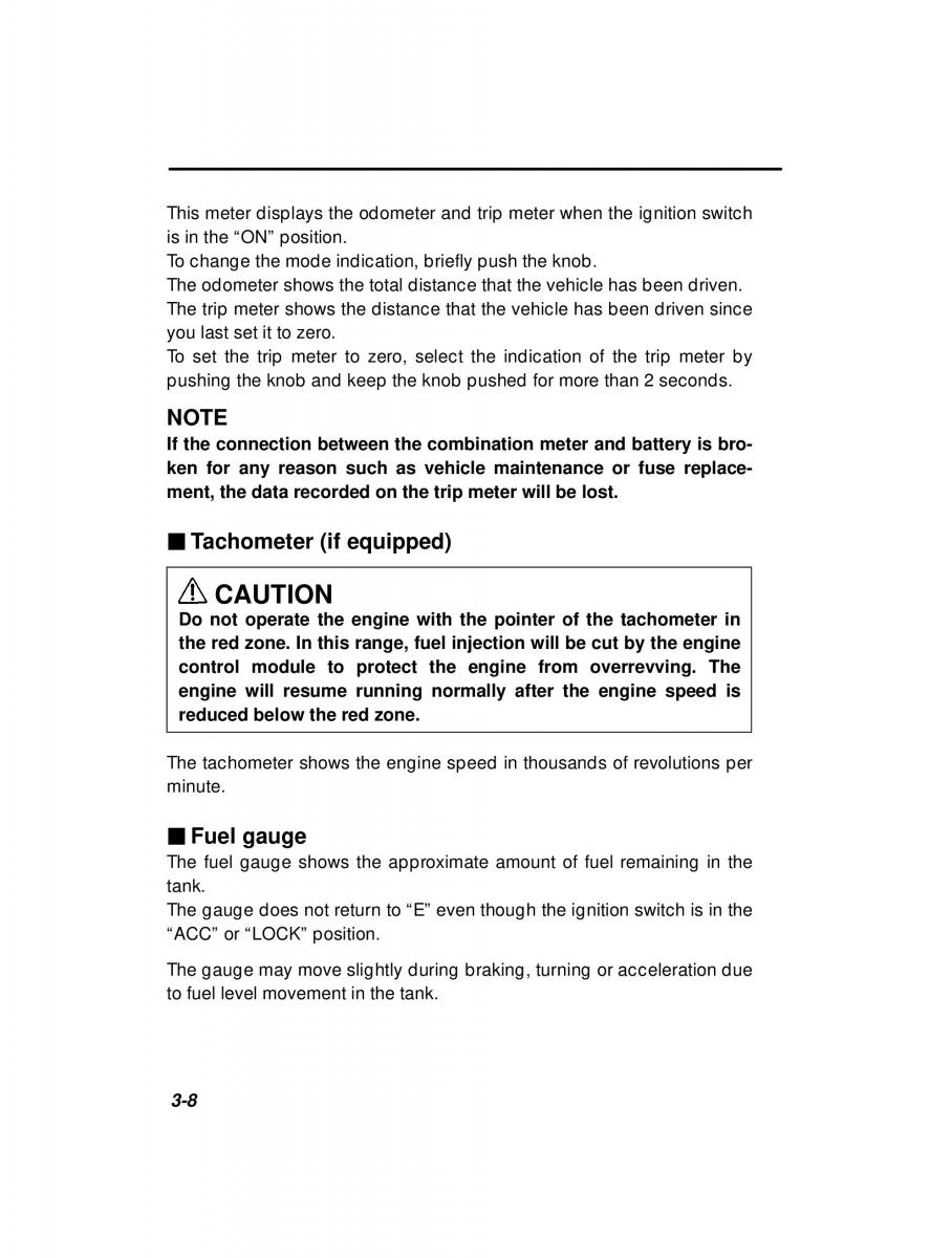 Subaru Outback Legacy owners manual / page 129