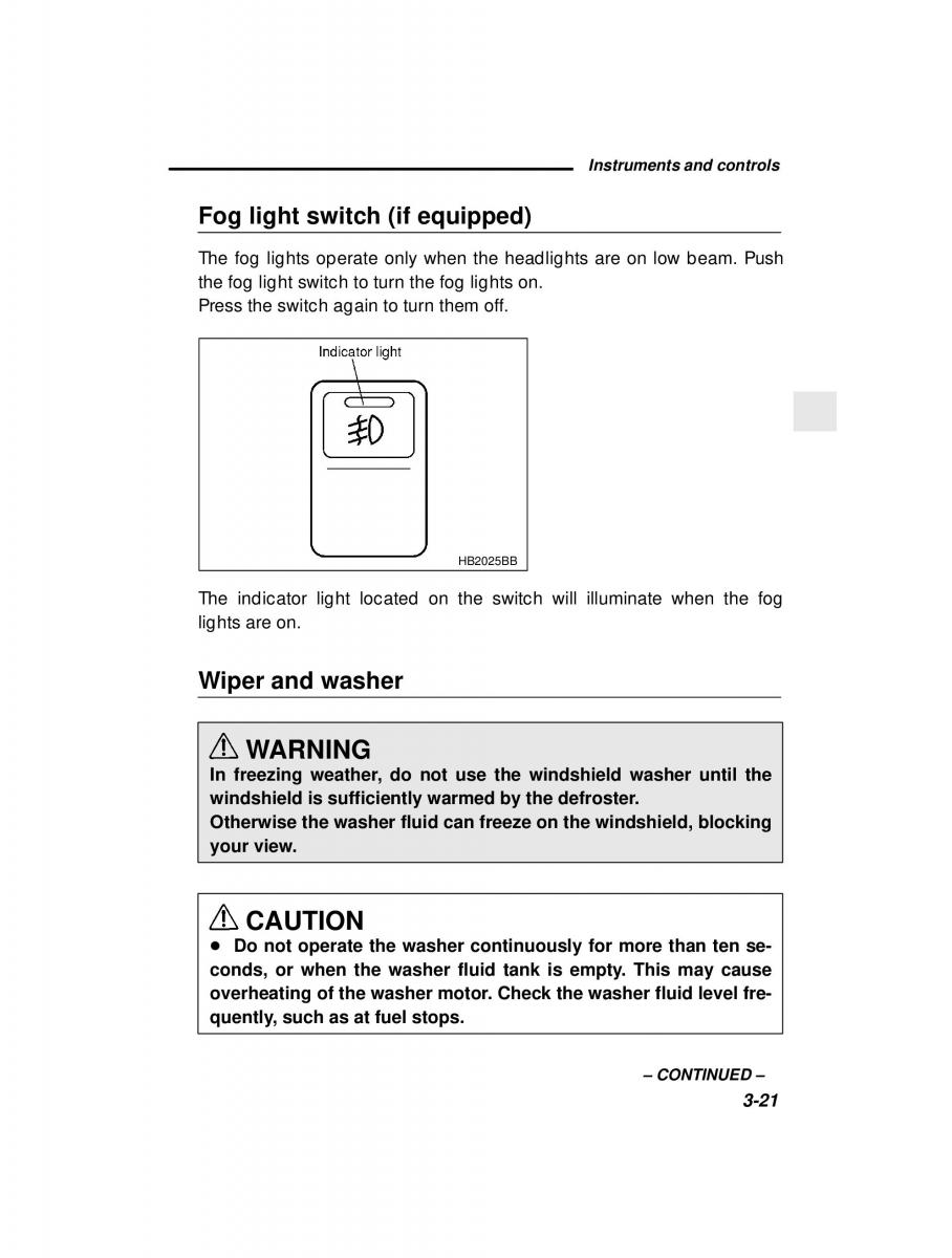 manual  Subaru Outback Legacy owners manual / page 142