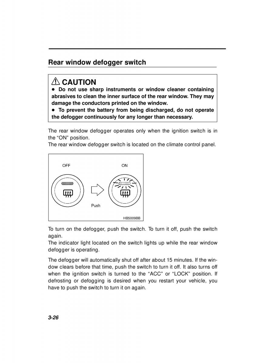 manual  Subaru Outback Legacy owners manual / page 147