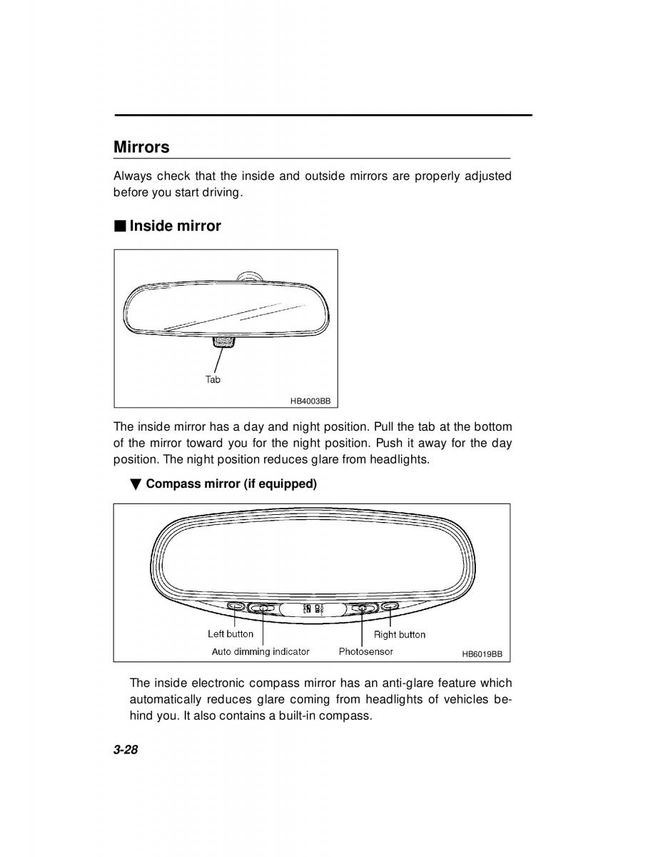 manual  Subaru Outback Legacy owners manual / page 149