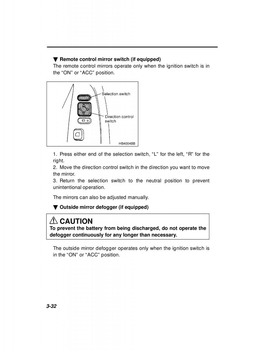 manual  Subaru Outback Legacy owners manual / page 154