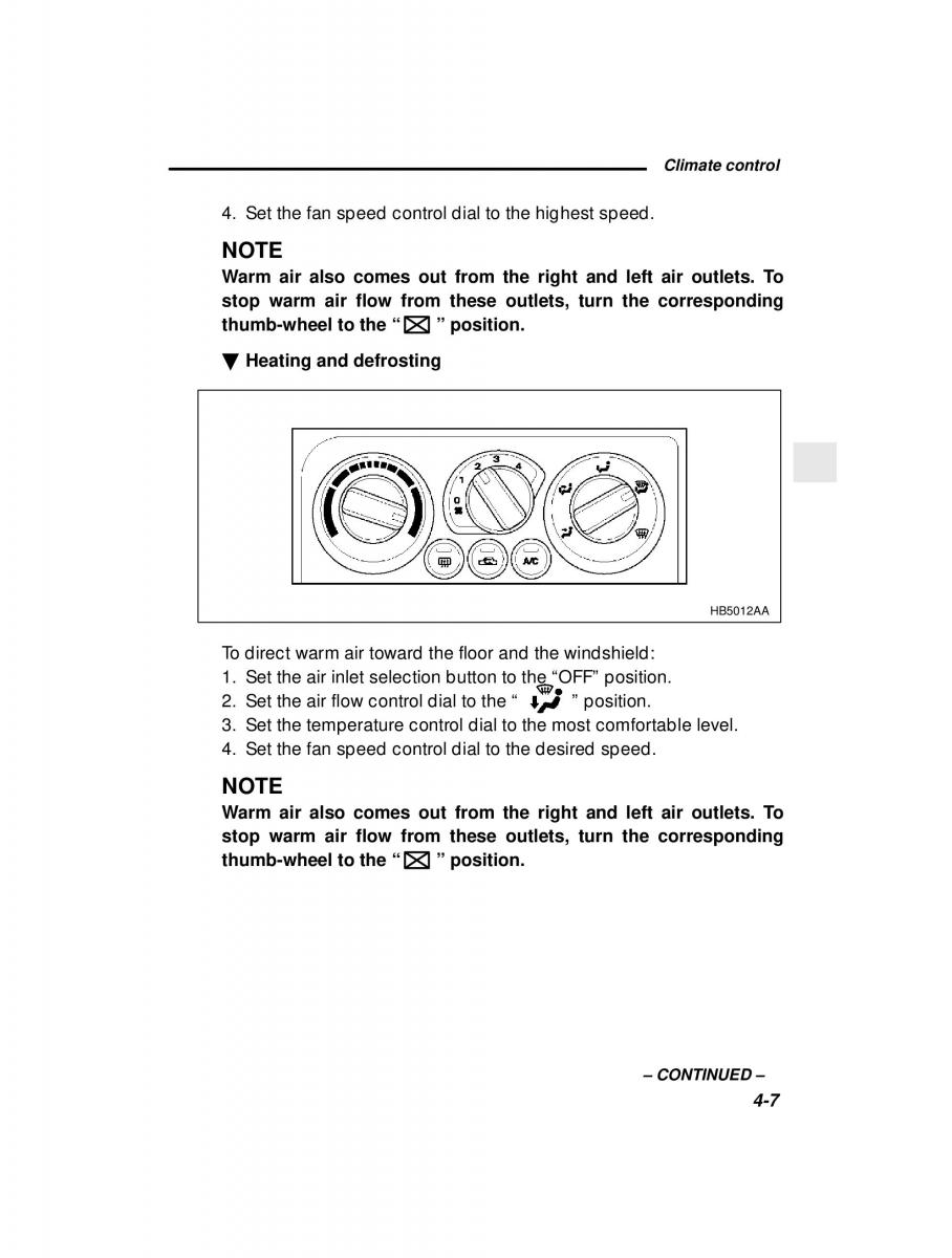 manual  Subaru Outback Legacy owners manual / page 163