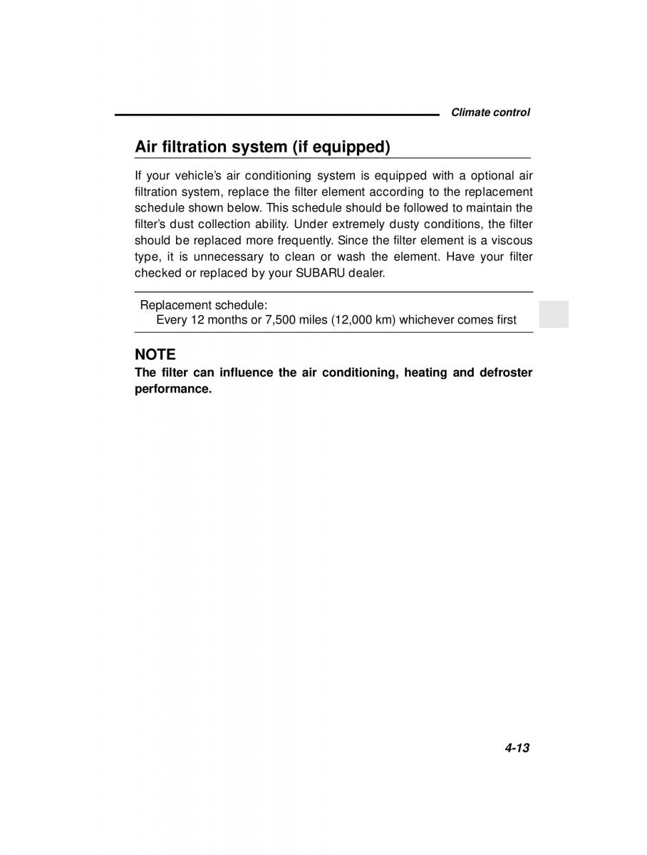 manual  Subaru Outback Legacy owners manual / page 169