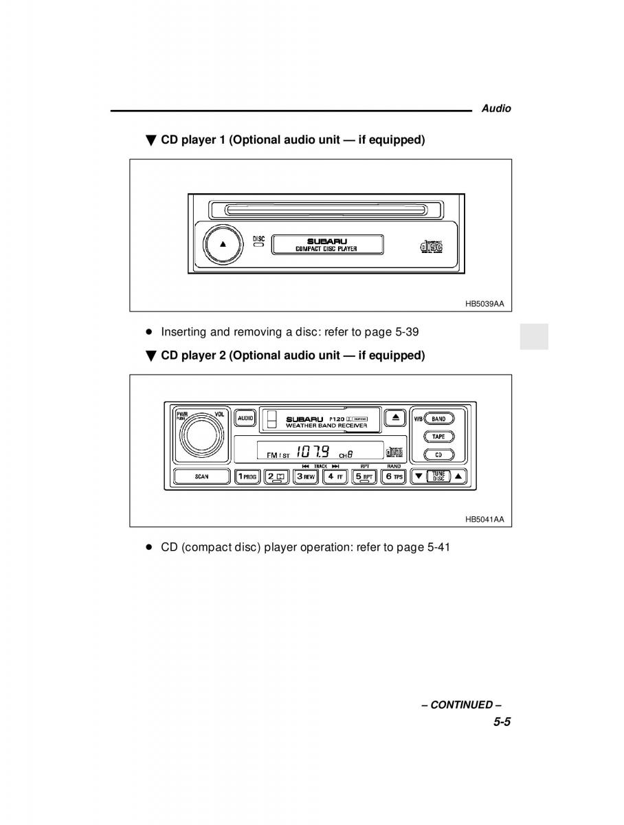 manual  Subaru Outback Legacy owners manual / page 174