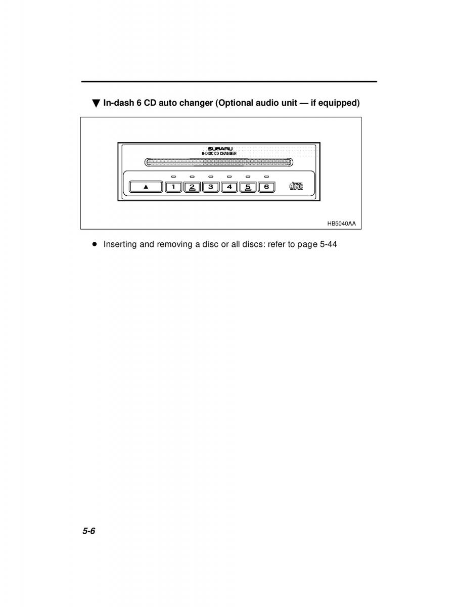 manual  Subaru Outback Legacy owners manual / page 175