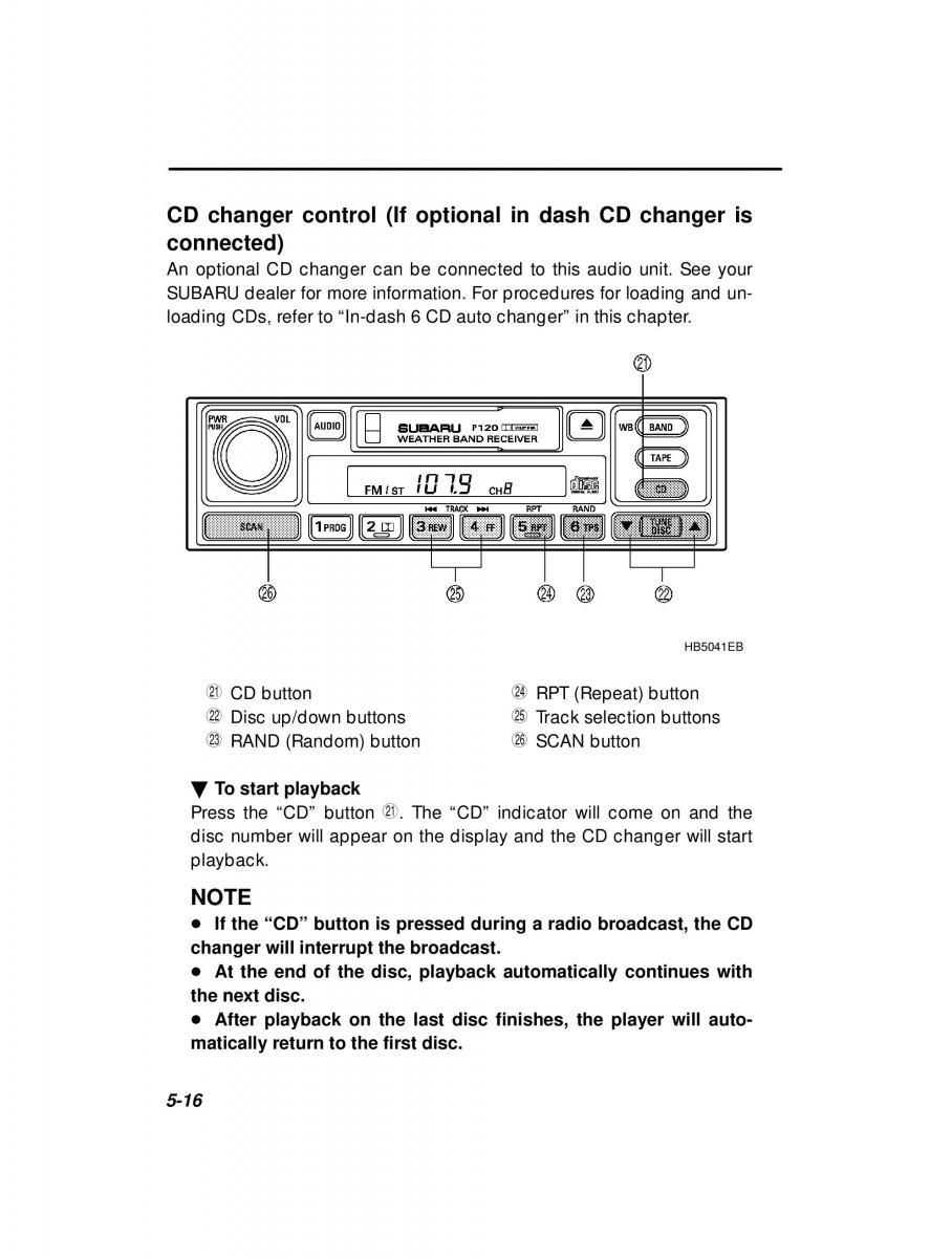 manual  Subaru Outback Legacy owners manual / page 185