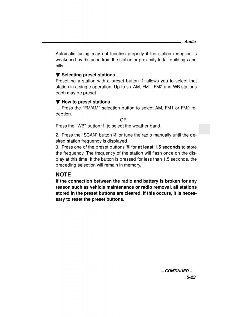 manual  Subaru Outback Legacy owners manual / page 192